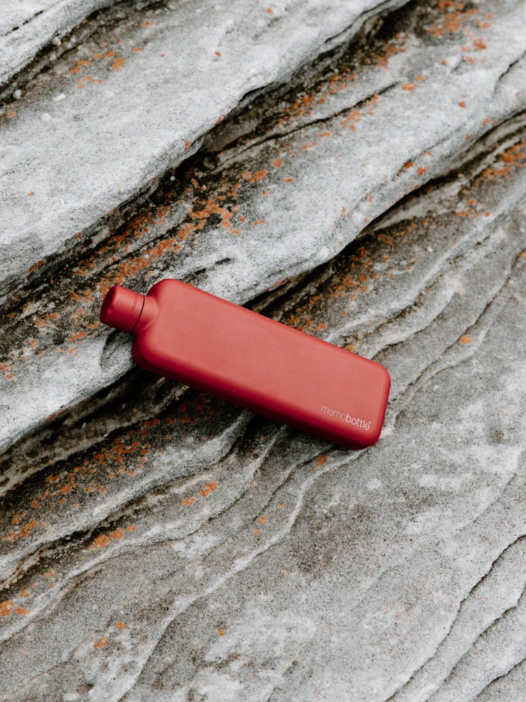 Бутылка из нержавеющей стали Memobottle SLIM, красный
