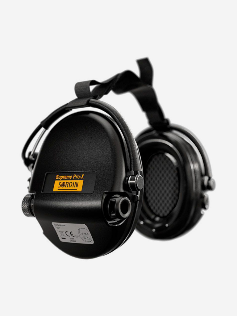Активные наушники для стрельбы Sordin MSA Supreme Pro-X Neckband, SNR 24dB, NRR 19dB, черный