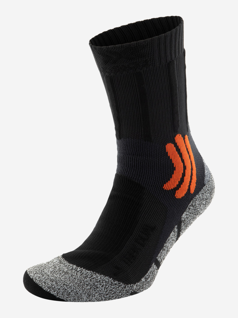 Носки X-Socks Trek Dual, 1 пара серый/оранжевый цвет — купить за 4399 руб.,  отзывы в интернет-магазине Спортмастер