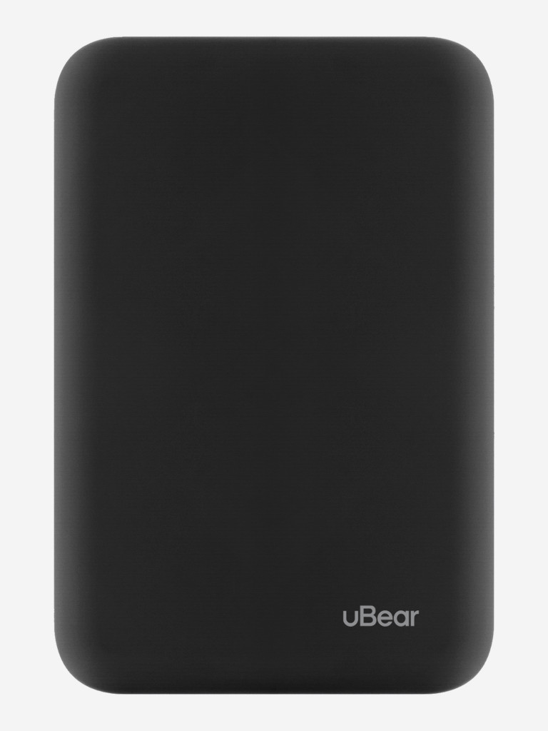 Внешний Аккумулятор uBear Flow (10000mAh/20W/MagSafe/SoftTouch) чёрный