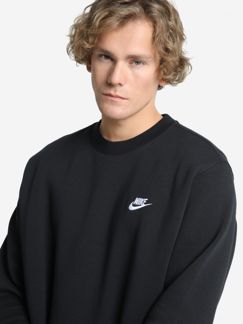 Свитшот мужской Nike Sportswear Club 24184520299 Черный, размер 44, 46,54, 56,52, 54,46, 48,50, 52, фото 4