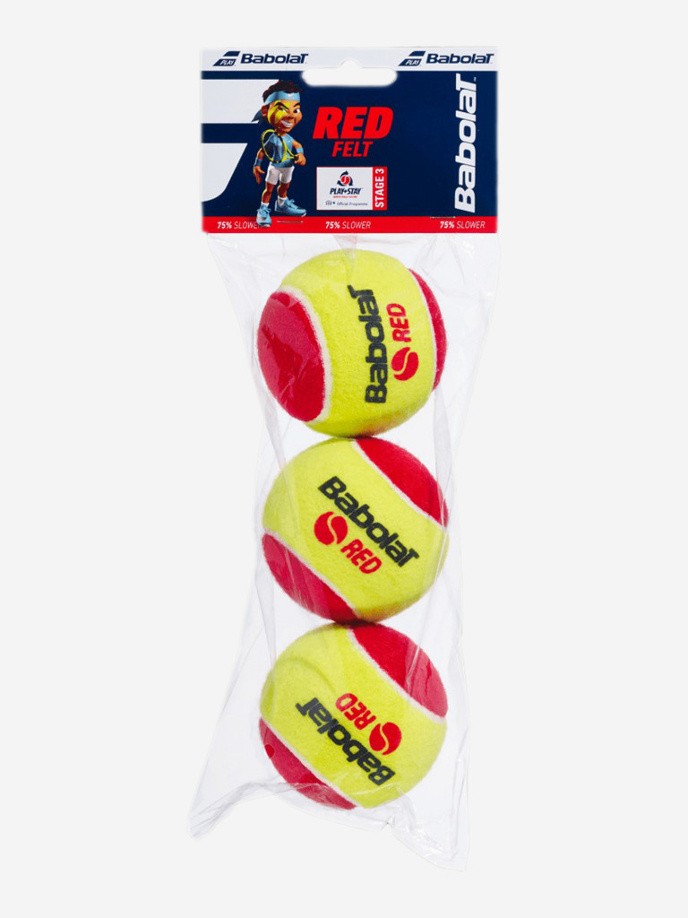 Мяч детский RED FELT x3 (3 шт в упаковке) войлочные