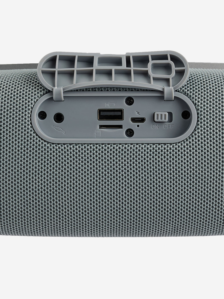 BY Колонка беспроводная Drive, 10Вт, 1800мАч, BT5.0, USB, Micro-SD, AUX, подсветка, серый