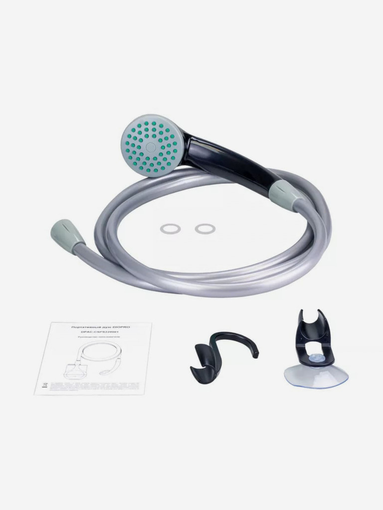 Портативный душ DIOPRO, 2200мАч 3.7В со встроенной батареей и насосом