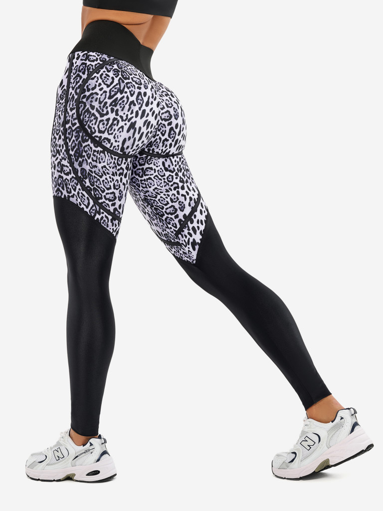 Лосины женские спортивные Bona Fide: Flirt Leggings "Snow Leo "