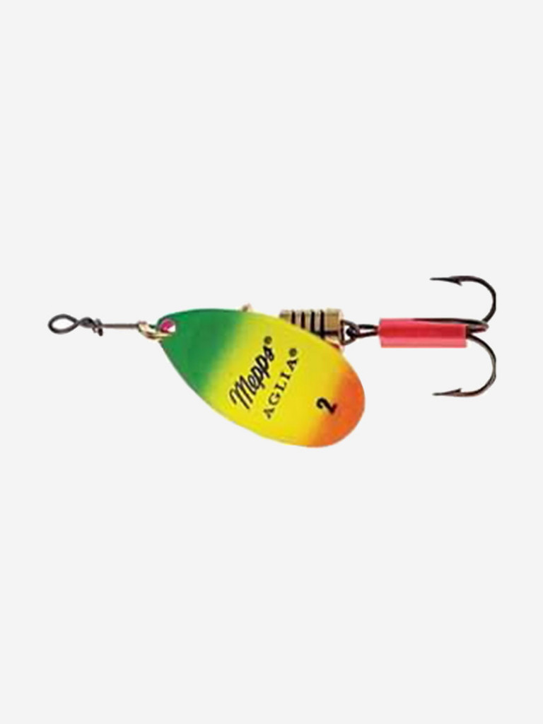 Блесна для рыбалки вертушка Mepps AGLIA FLUO, 2, Tiger, 1 штука