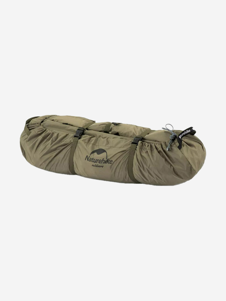 Палатка Naturehike Village 5.0 4-местная, алюминиевый каркас, снежная юбка, зеленая