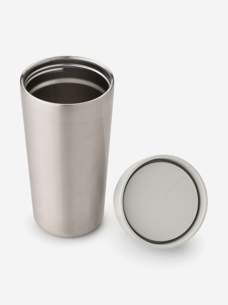 Термокружка Brabantia "Make&Take" 360мл светло-серый 228704