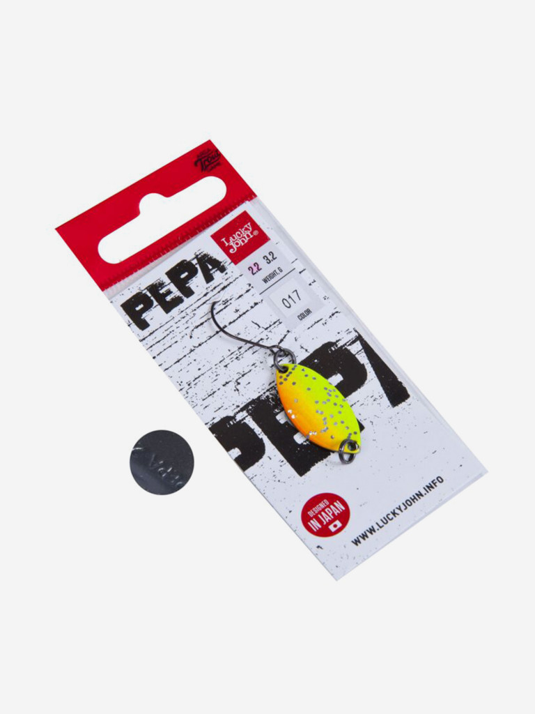 Блесна колеблющаяся Lucky John PEPA, длина 25 мм, вес 02,2г