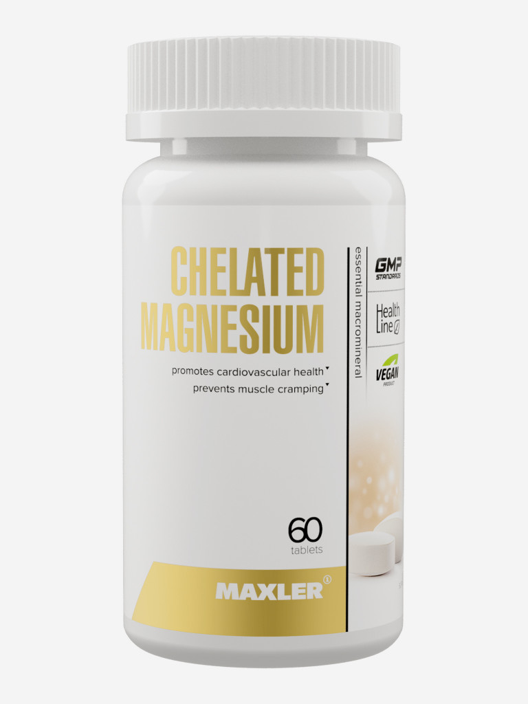Магний (бисглицинат хелат) Maxler Chelated Magnesium, 60 таблеток