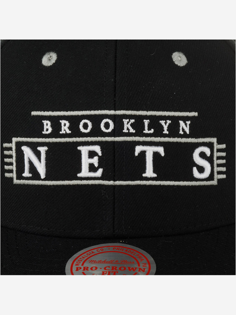 Бейсболка MITCHELL NESS HHSS5351-BNEYYPPPBLCK Brooklyn Nets NBA (черный)