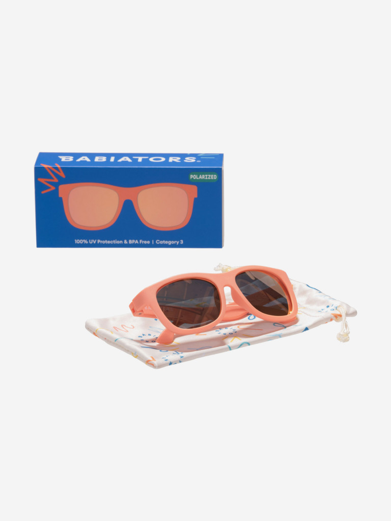 Солнцезащитные очки Babiators Polarized Navigator Идеальная папайя, размер 6+