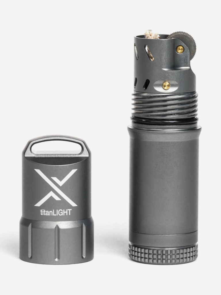 Зажигалка бензиновая Exotac titanLIGHT, Gunmetal