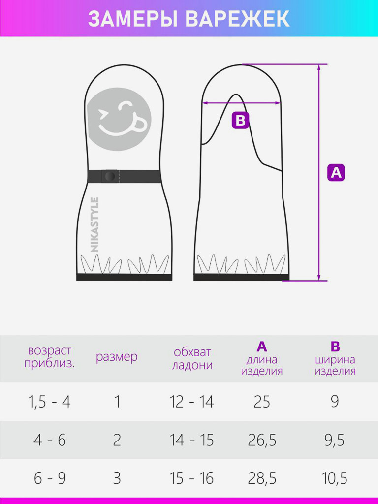 Варежки NIKASTYLE