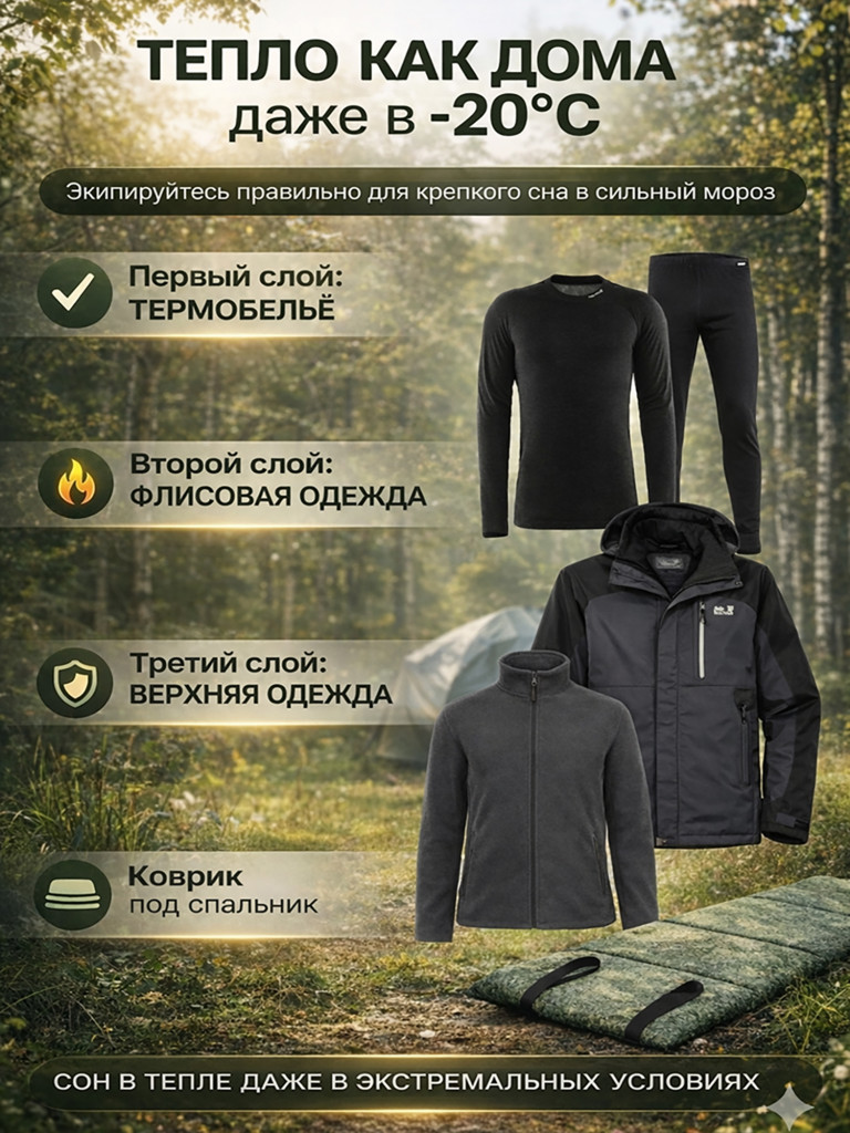 Спальный мешок Фрегат туристический с капюшоном, 75 см х 230 см, зеленый(300 г/м2)
