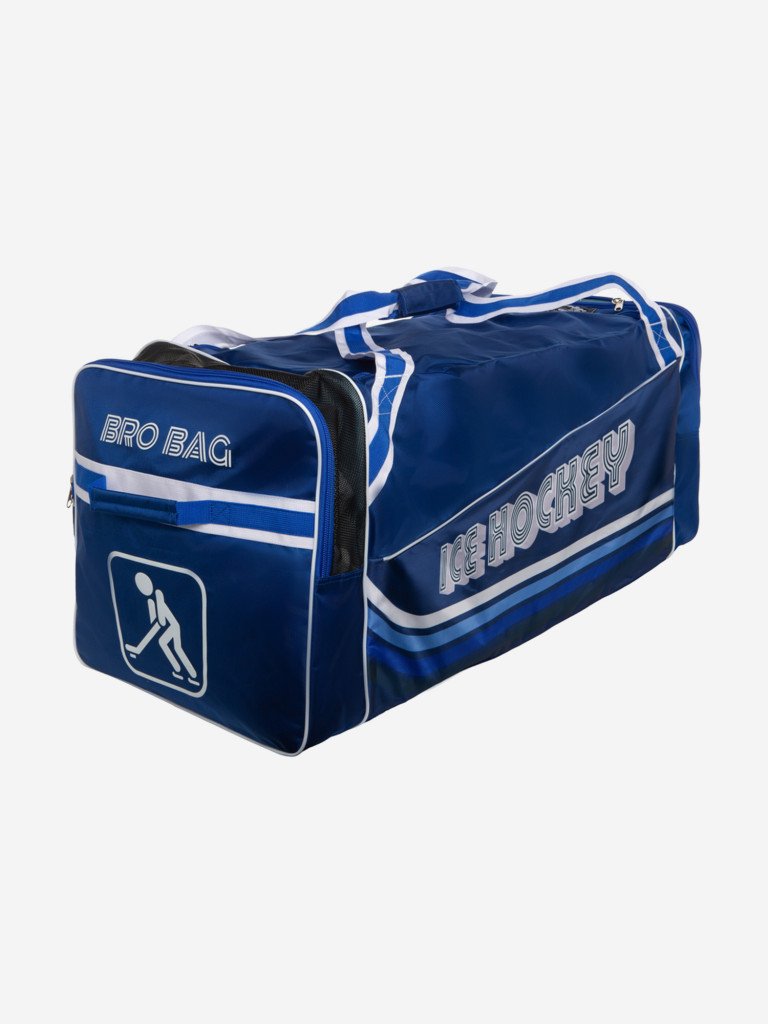 Сумка хоккейная взрослая BRO BAG 3024srv-db в ретро стиле