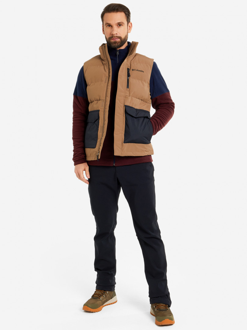 фото Жилет утепленный мужской columbia marquam peak fusion vest, коричневый