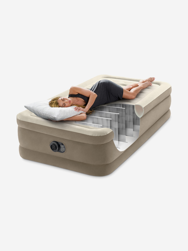 Кровать надувная Intex 64426ND с встроенным насосом 220В 99х191х46 см