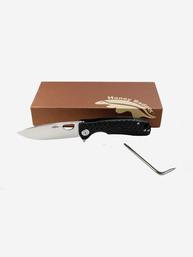 Нож Honey Badger Flipper D2 L с чёрной рукоятью
