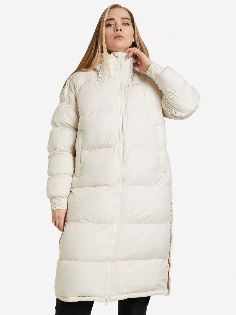 фото Пальто утепленное женское columbia pike lake long jacket, plus size, бежевый