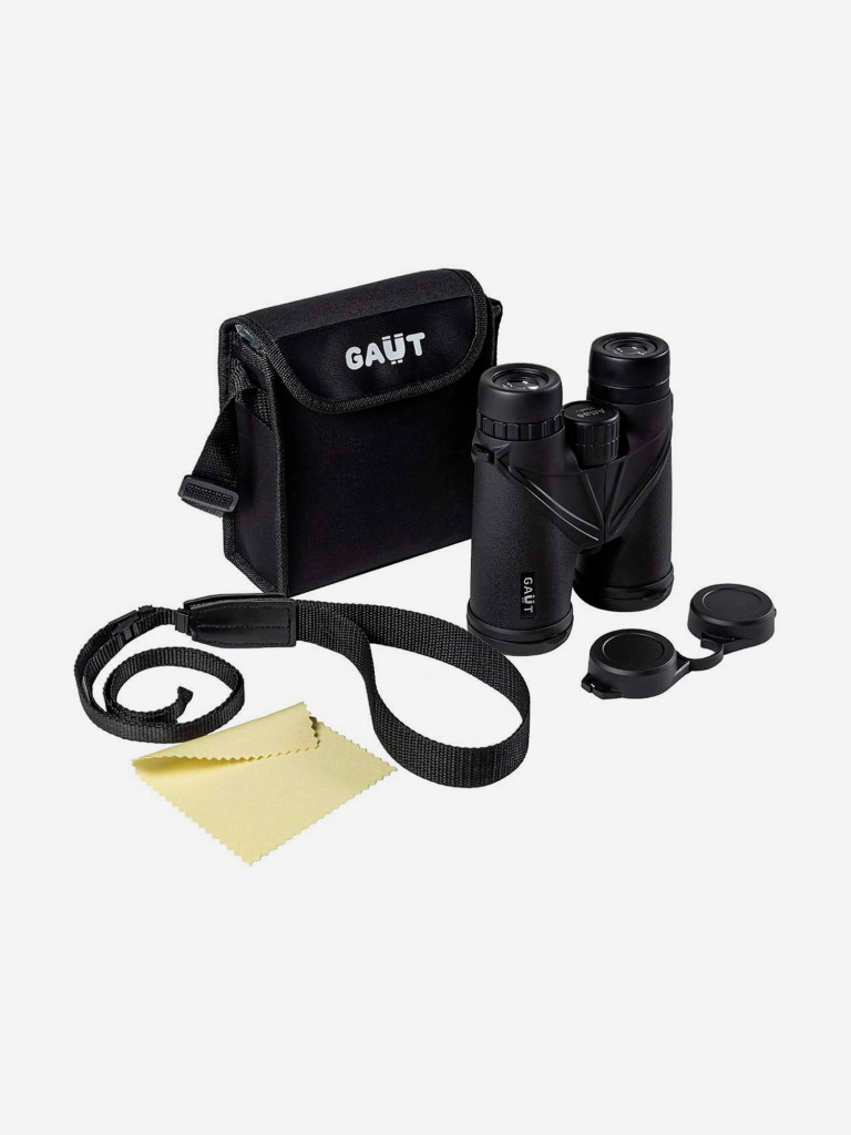 Бинокль GAUT Atlas 10 x42 Waterproof, Roof-призмы BK7, IPX6, цвет - черный, 560 г