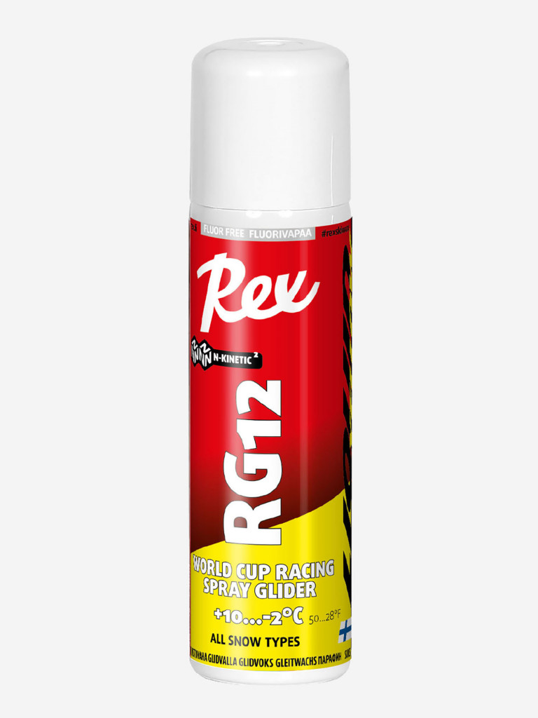 Гоночный жидкий парафин REX RG12 Yellow Spray, +10С…-2C, 150 мл
