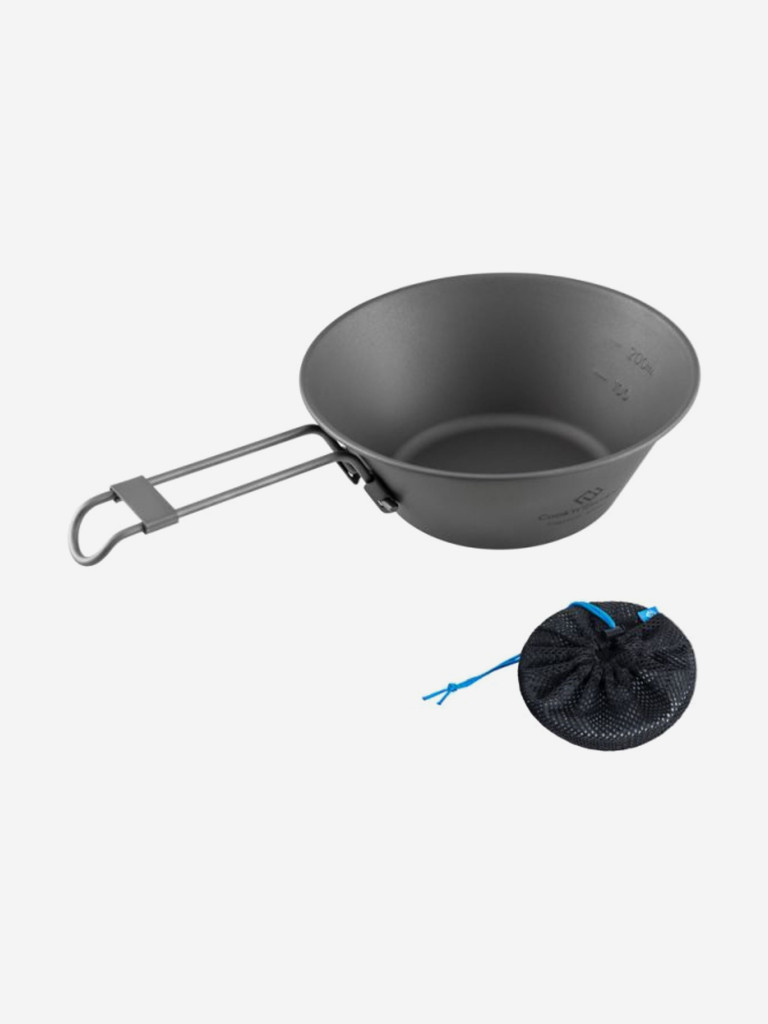 Ковшик со складными ручками KingCamp 300ml Titanium Sierra cup