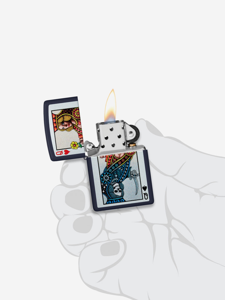 Зажигалка Zippo Queen Design Navy Matte