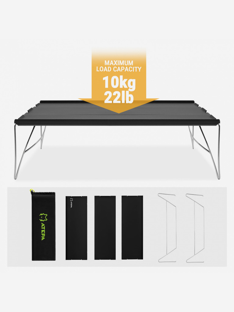 Стол складной 2101 ULMINI TABLE, черный
