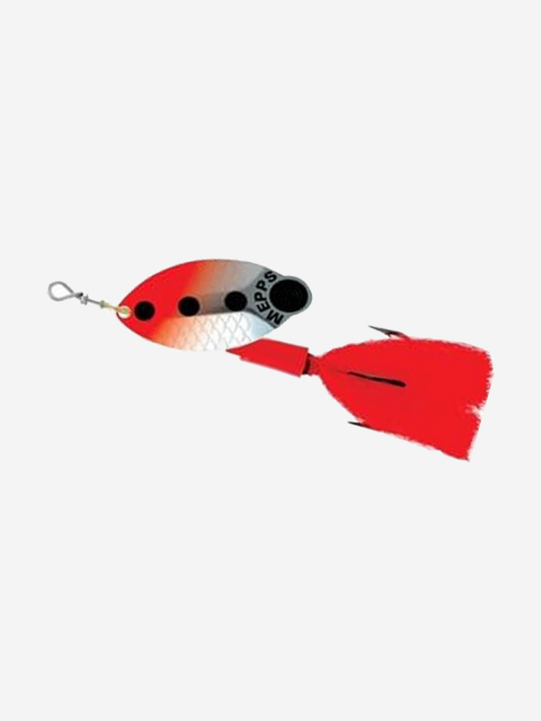 Блесна для рыбалки вертушка Mepps LUSOX FLUO, 2, Silver/Red (блистер)