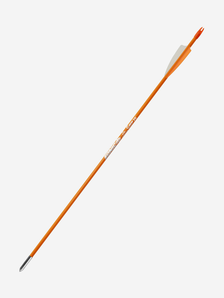 Стрела лучная фибергласс Centershot Sonic 26" оперение Parabolic 3" оранжевая (12шт.)