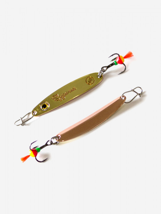 Блесна для рыбалки ECOPRO Судачья с глазом, 50мм, 6г,G/C зимняя на судака, щуку, окуня, вертикальная