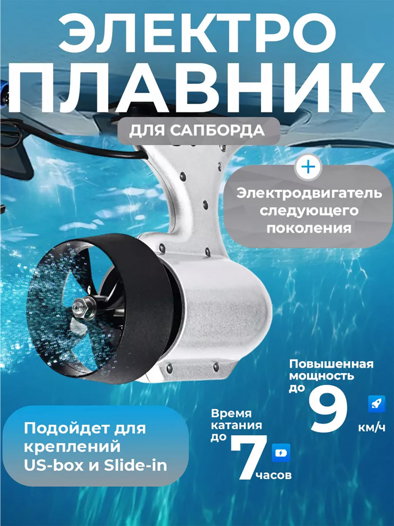 Электроплавник для сапборда TourusSup v.2024 13Ah 36V E-fin new 350W