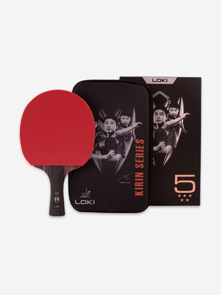 Ракетка для настольного тенниса LOKI KIRIN K5, ALL+, с чехлом (не важен пол и возраст)