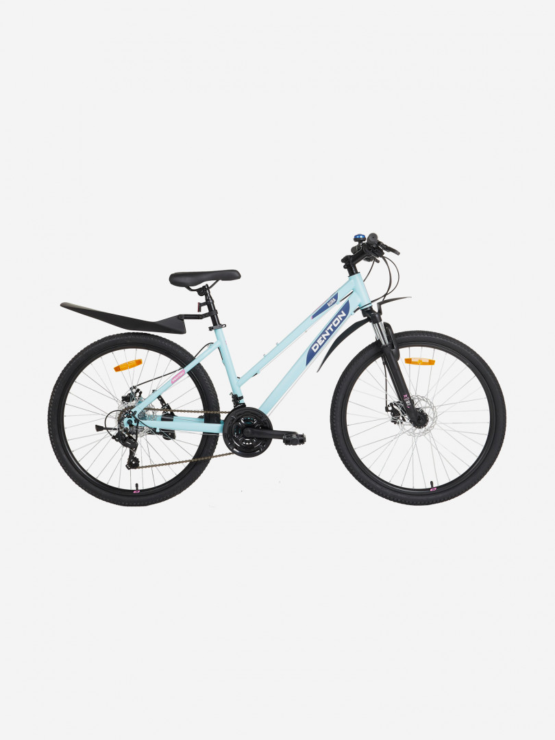 фото Комплект: велосипед горный женский denton aura 2.0 26" с аксессуарами, голубой