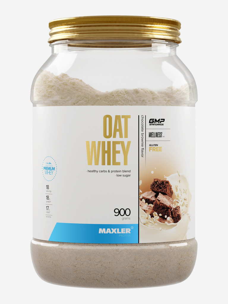 Протеин сывороточный овсяный Maxler Oat Whey, 900 г - Шоколадный брауни