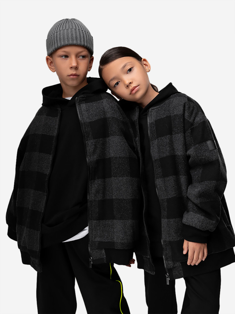 Бомбер оверсайз в клетку bodo