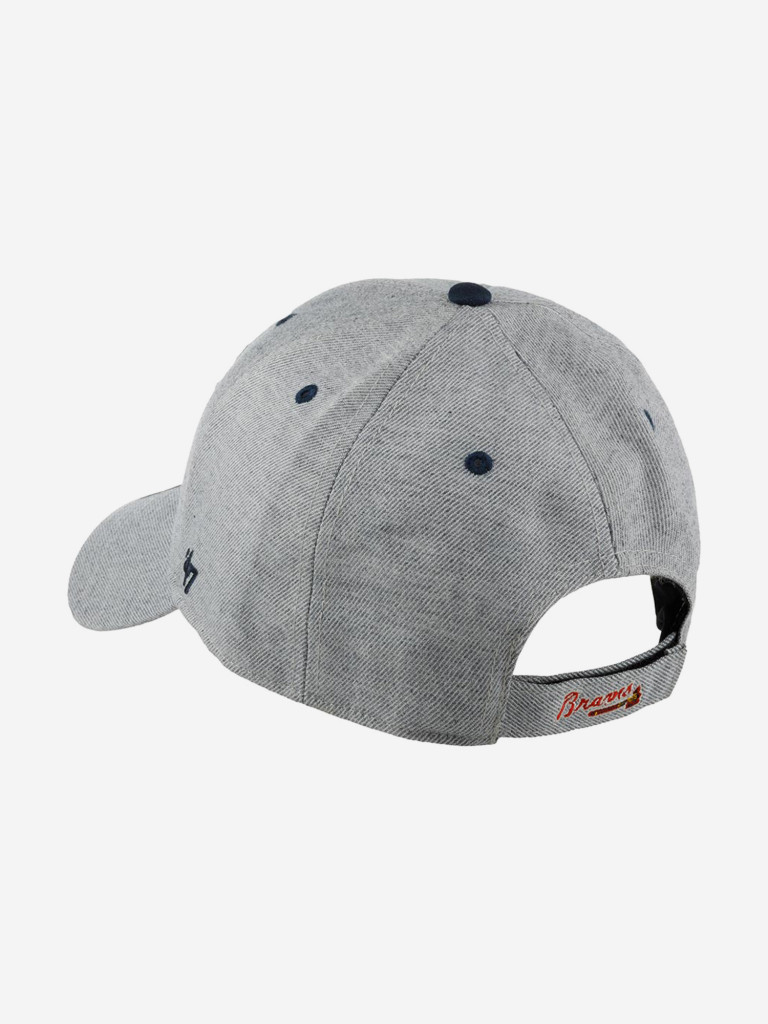 Бейсболка 47 BRAND B-STMCD01WHV-CC Atlanta Braves MLB (серый)