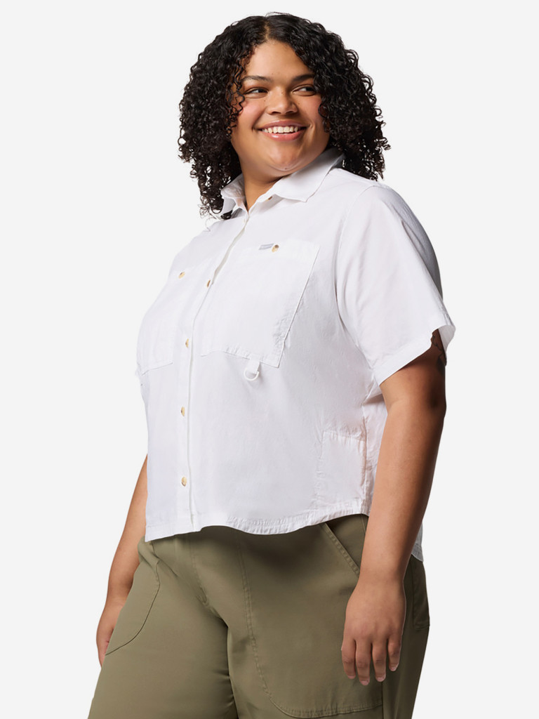Рубашка с коротким рукавом женская Columbia Brea Falls Woven SS, Plus Size