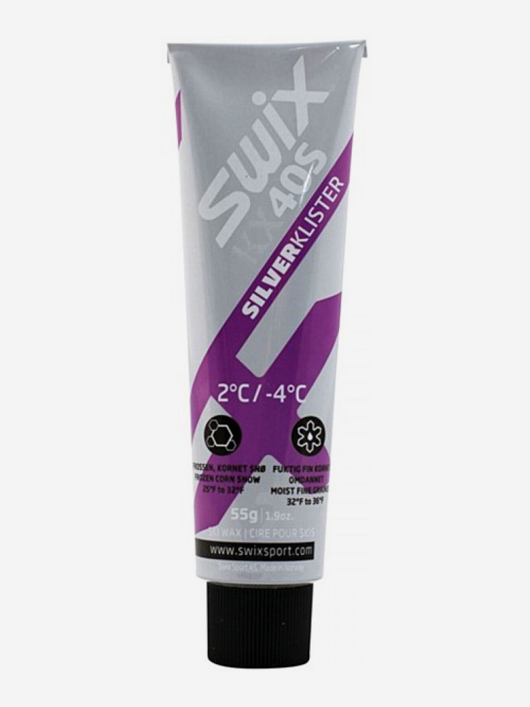 Клистер со скребком Swix KX40S Silver, -4/+2 °C