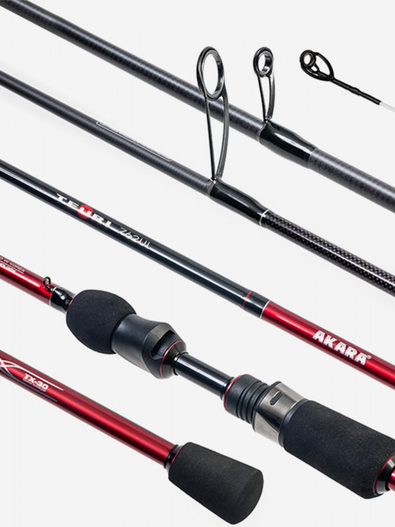 Спиннинг штекерный углеволоконный 2 колена Akara Teuri ULS702 TX-30 (0,6-7) 2,1 м