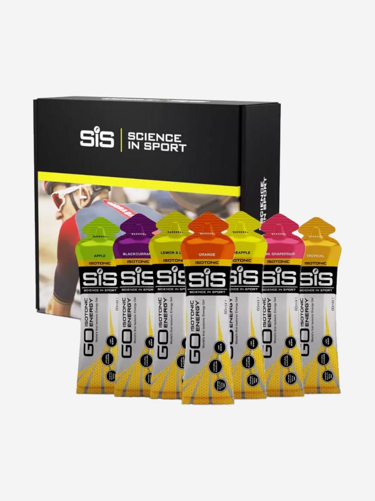 Гели углеводные SiS GO Gels Variety Pack, Микс вкусов, 7 шт по 60 мл