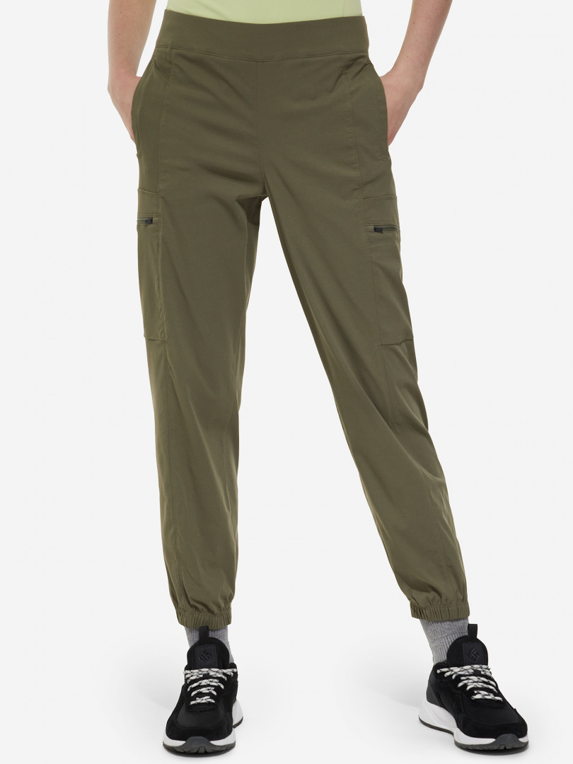 фото Брюки женские mountain hardwear dynama jogger, зеленый