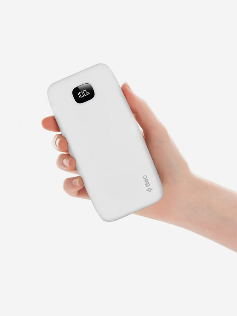 Внешний аккумулятор TTEC ChargeUp Pro LCD 20.000mAh PD 20W Powerbank. Цвет: белый