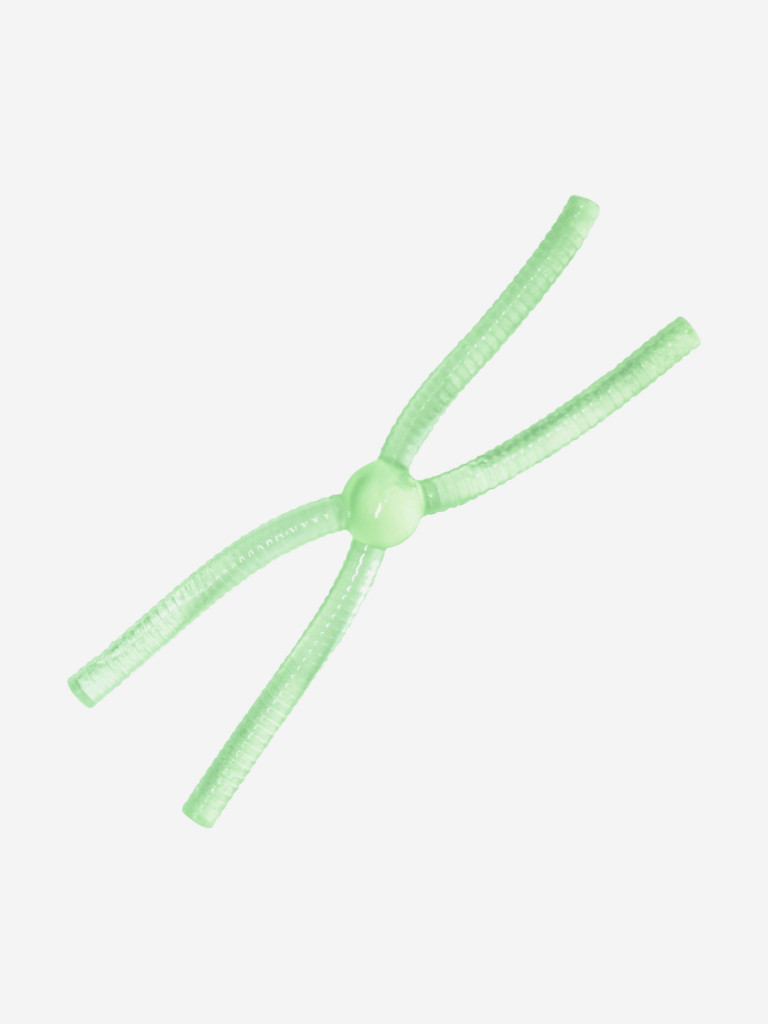 Силикон TROUT LURE (SANSAN) в банке, DOSHIK-X 80, СЫР,COL. 108 (Clear Green/Green Glow), (12шт)