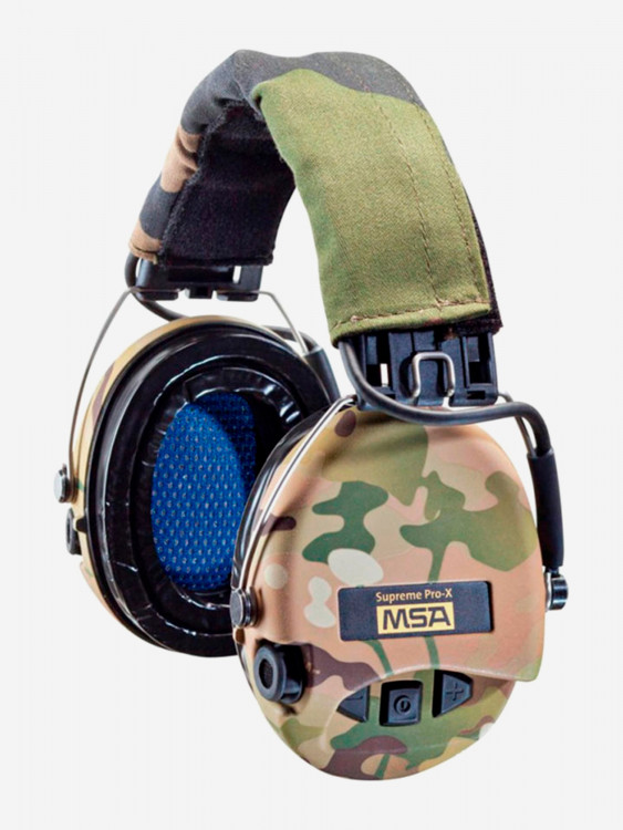 Активные наушники для стрельбы Sordin MSA Supreme Pro-X Camo, водонепроницаемые, SNR 25dB, мультикам