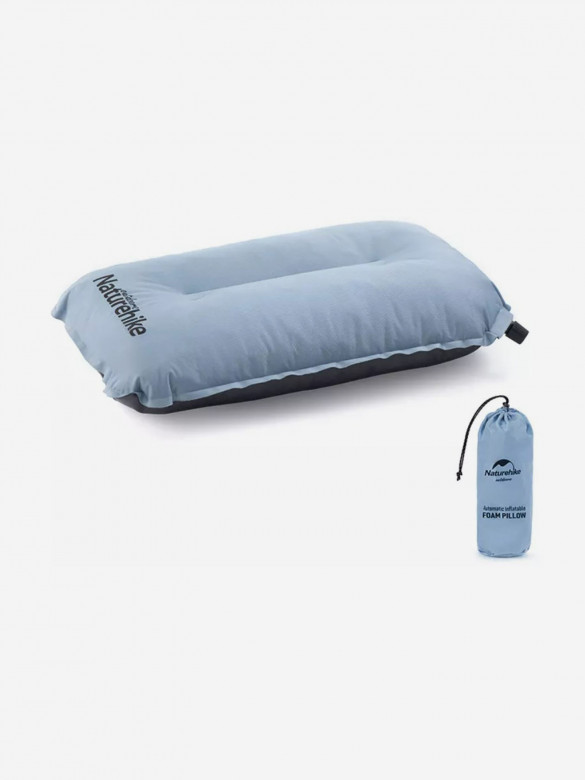 Подушка самонадувающаяся Naturehike 46х27х9,5 см, голубая
