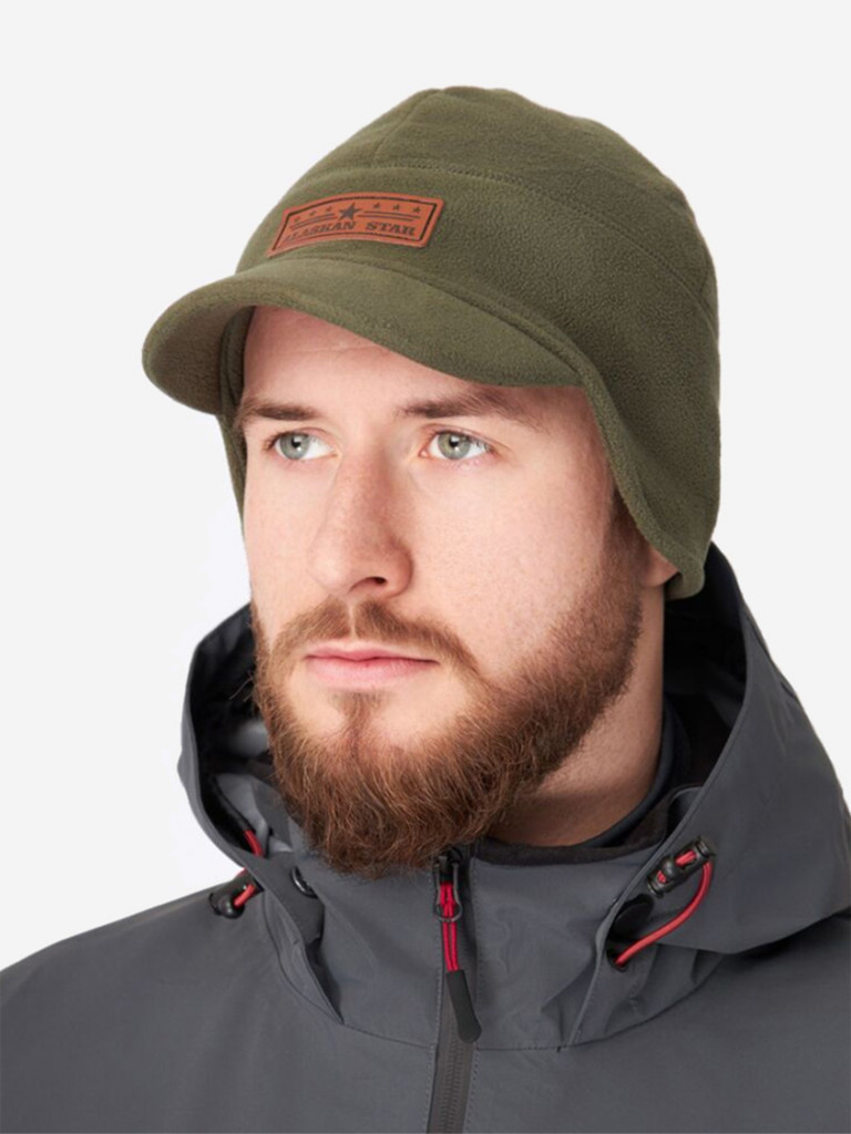 Шапка Alaskan STAR флисовая хаки windstopper
