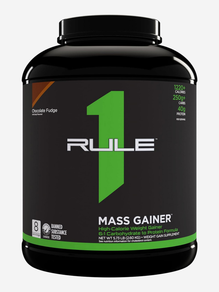 Гeйнeр Rule 1 Mass Gainer, 2600 г, Шоколадная помадка