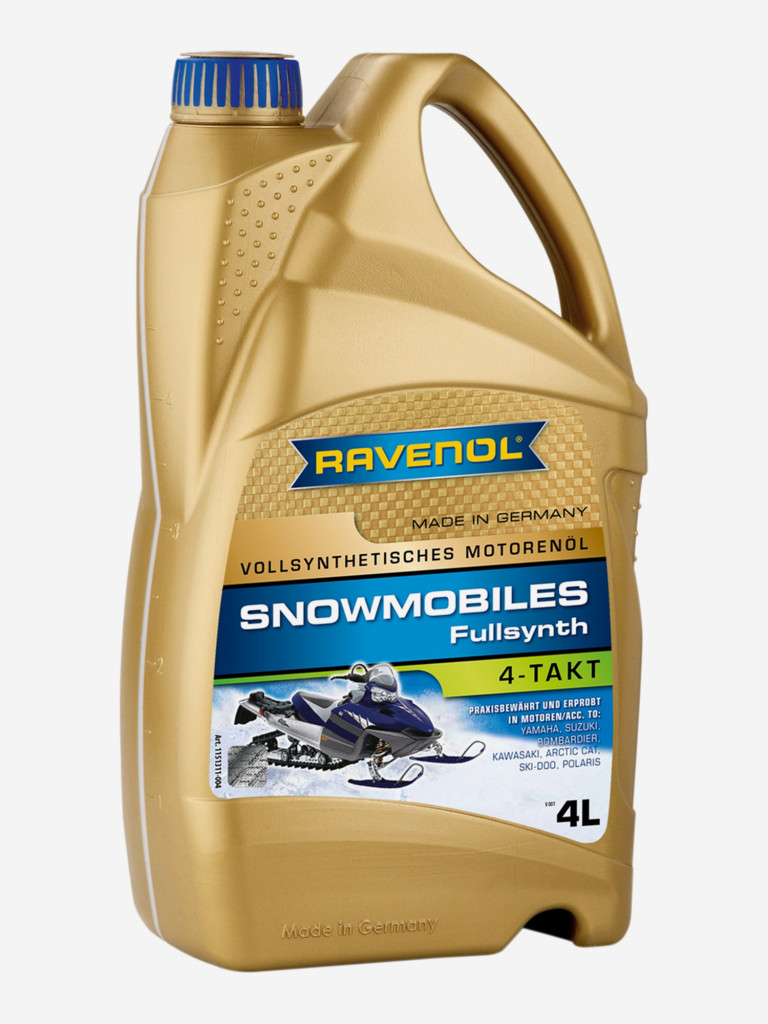 Масло для снегоходов RAVENOL Snowmobiles 4-Takt Fullsynth, 4 литра